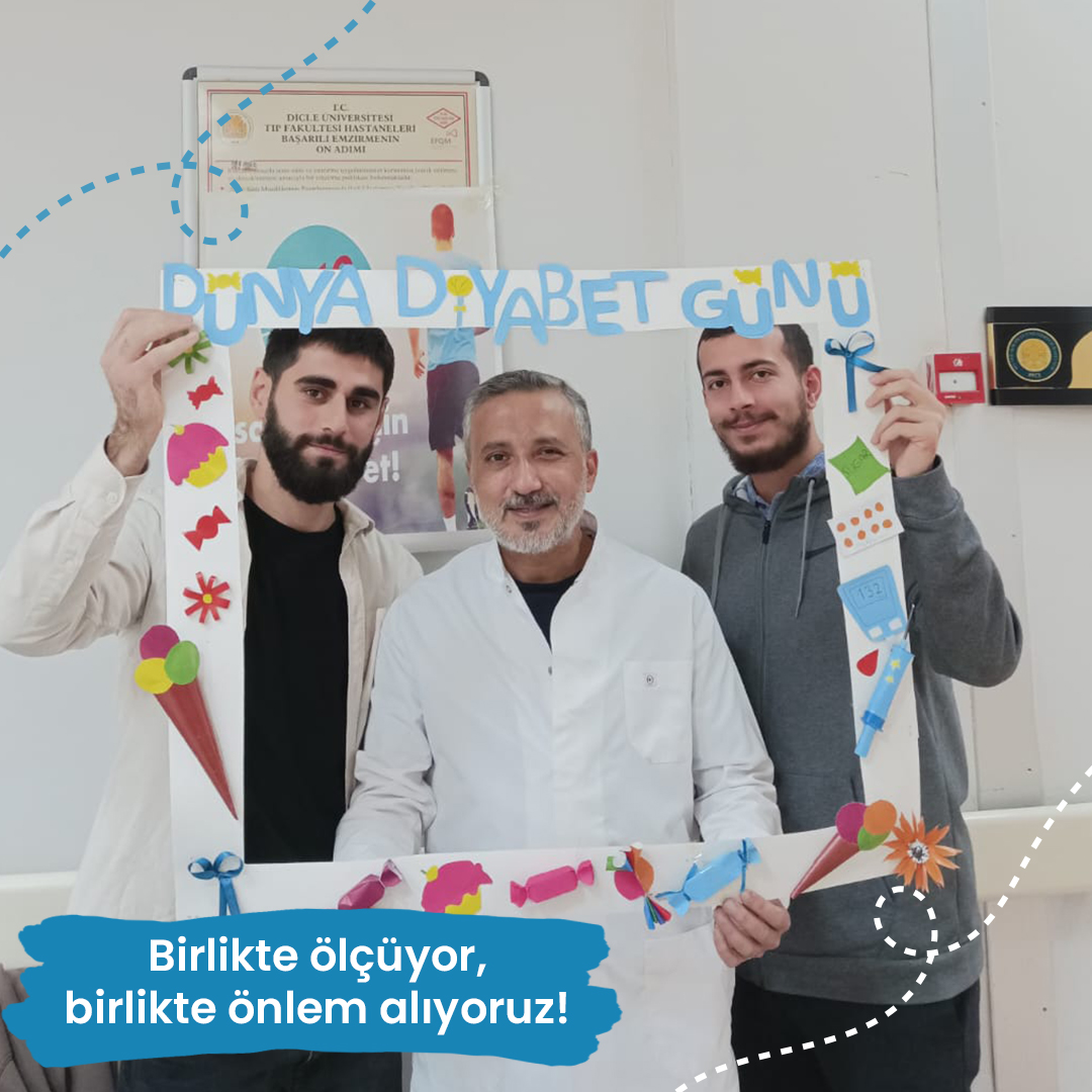 14 Kasım Dünya Diyabet Günü kapsamında, AID Diyarbakır Temsilciliği GençAID ekibi Dicle Üniversitesi Hastanesi’nde farkındalık etkinliği düzenledi.

Toplum sağlığını güçlendiren bu yolculukta, diyabet konusunda bilinç oluşturmak ve erken tanının önemini hatırlatmak için bir