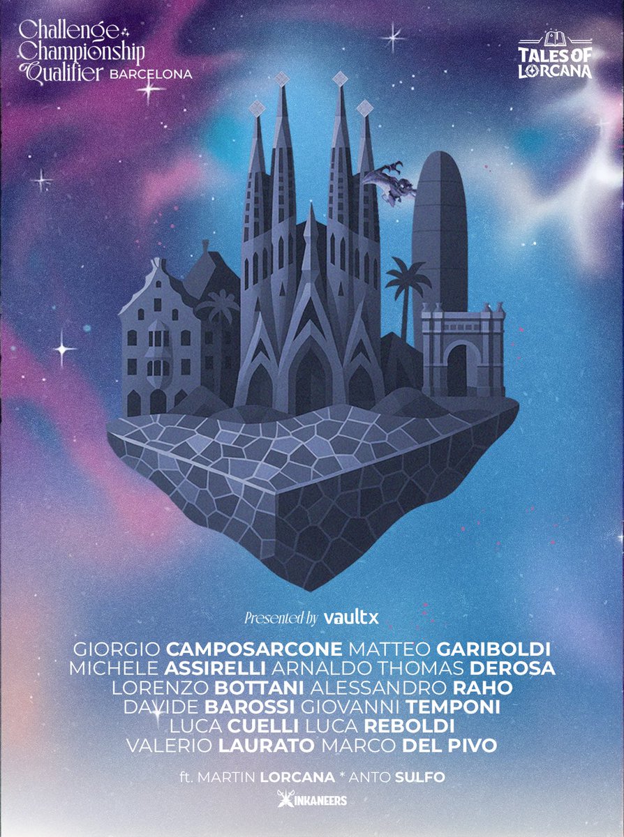 A dream team is ready for Barcelona CCQ powered by <a href="/Madverse_es/">Madverse</a> 🇪🇸 thanks to our partner <a href="/vaultxhq/">Vault X</a> for supporting us. #disneylorcana