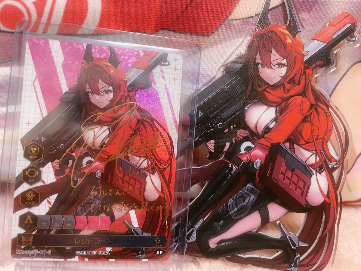 レッドフードさん(日笠陽子さん)のデュエニケサインカード🙏❤️やばい