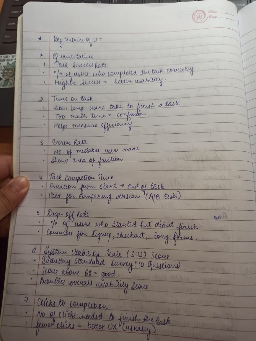 Plaksha_'s tweet image. Day 20 of my 70-Day Design Challenge 📈🔍
Dived into UX metrics today and wow, they’re way more complex than they look.
Usability testing metrics ≠ A/B testing metrics!
Different goals, different data.
#Day20 #UXMetrics #UsabilityTesting #ABTesting