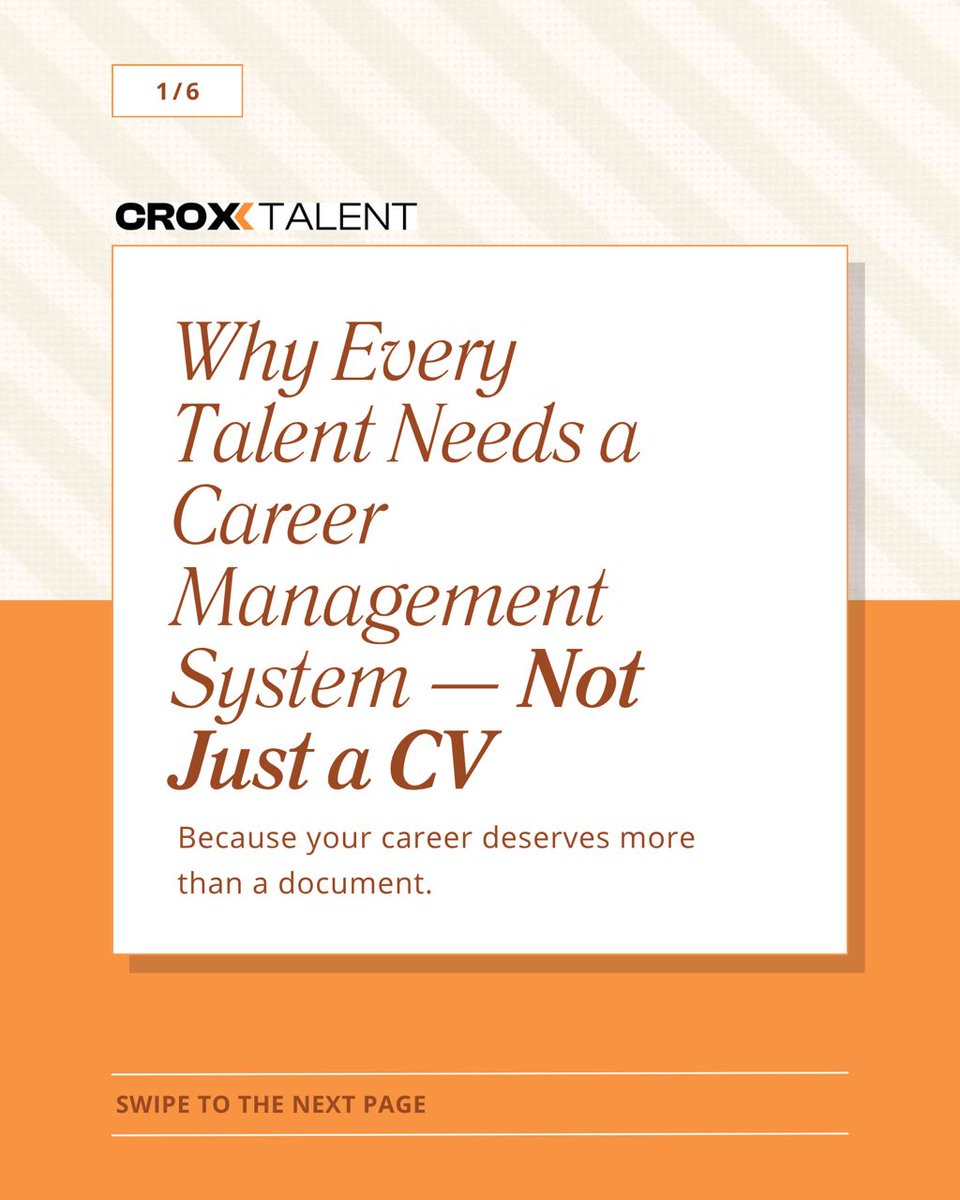 croxxtalent_io's tweet photo. Your CV can tell your story — but can it grow with you? 

At CroxxTalent, we believe every talent deserves more than a résumé.

The future of work isn’t waiting for opportunities.
It’s building them. 

#CroxxTalent #CareerGrowth #FutureOfWork #CompetencyMatters #SkillBuilding https://t.co/Bjazh9wAvg