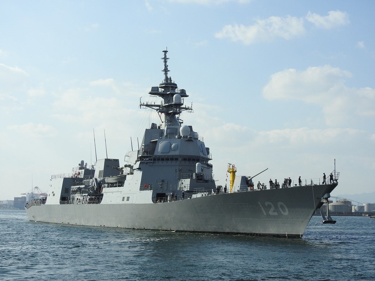 来阪した、護衛艦「しらぬい」！ #海上自衛隊 #護衛艦しらぬい #大阪港