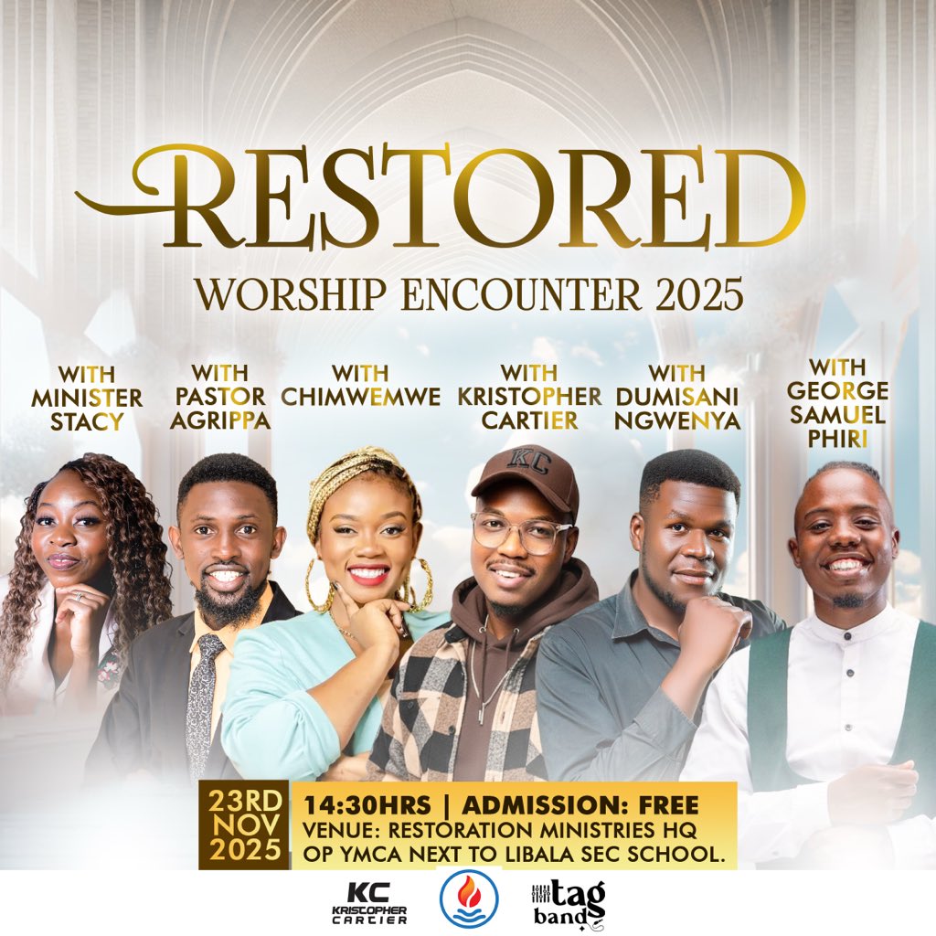 GeorgeSamuelZM's tweet photo. I’m excited for this one! This year God (and my circle) pushed me to finally step out as a singer — and He’s been helping me big time 😅🙌🏾
You’ll be seeing more of this side of me 😉

See you at the RESTORED Encounter with Kristopher Cartier.
#Jesus #Worship #Singer #Busaswag👑💯 https://t.co/iPJzmeVdYR