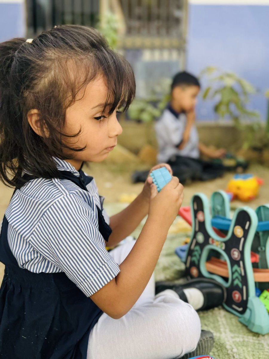 EmbellishSchool's tweet image. “Tiny hands, infinite curiosity! 🌈✨ Our Pre-Chapter explorers are learning, creating, and playing with colors, toys, and activities. Every giggle sparks imagination and confidence! 💛🧸🎨 #PreChapterMagic #PlayToLearn #LittleExplorers”