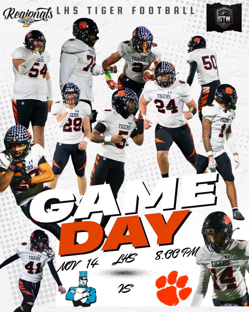 LBurgFootball's tweet image. Tiger Country, it’s game day. Tonight, the Tigers take on the undefeated Cascade Cadets with a Regional Championship on the line. Come out, pack the stands, and bring the noise. Go Tigers!