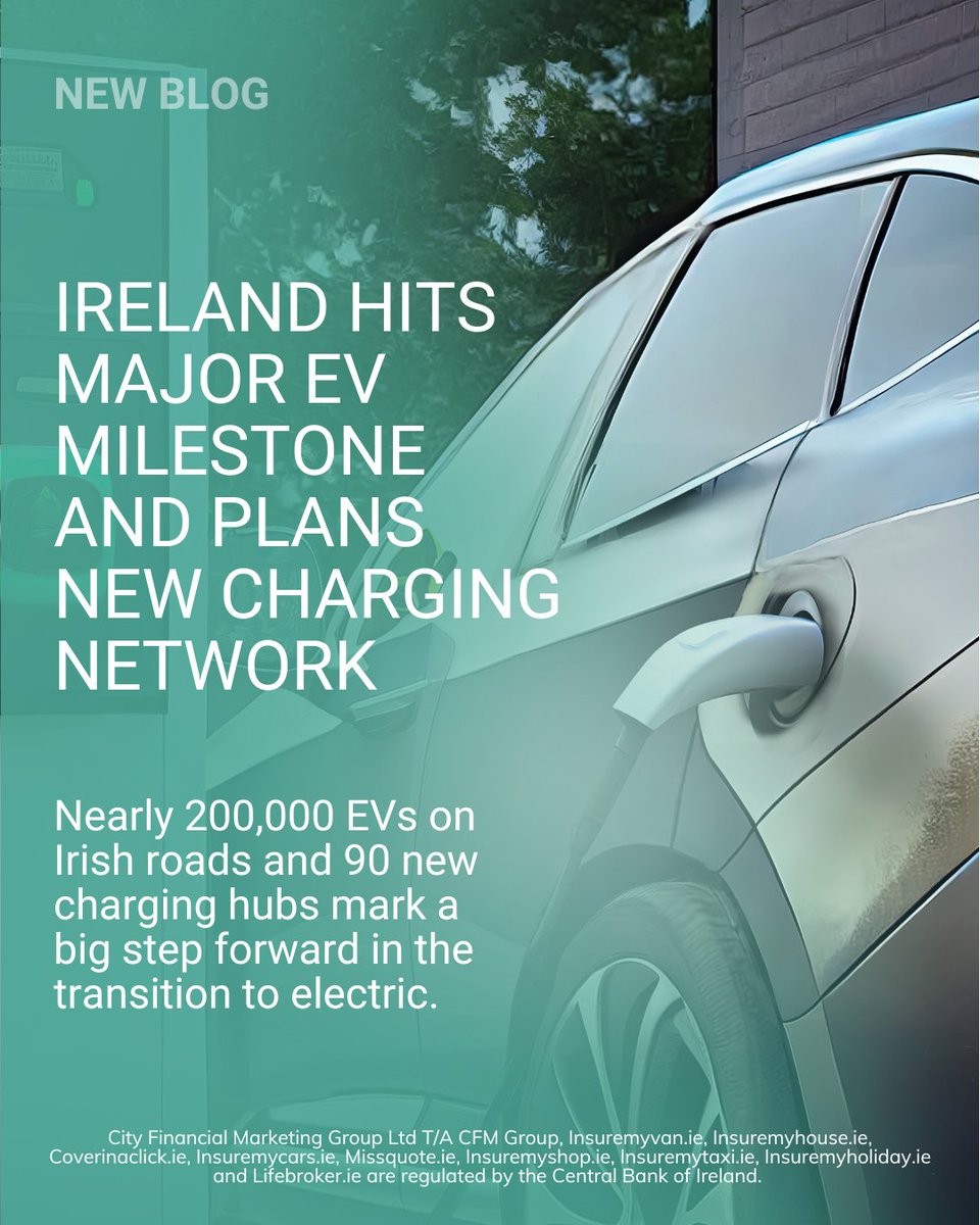 Insuremycars_ie's tweet image. 🔋 Ireland has just hit a major milestone in EV adoption - and plans 90 new charging hubs to make electric driving easier 🚗

Curious what this means for you? 👉 insuremycars.ie/latest-news/ir…

#insuremycars #newsarticle #blogposts #drivingtips #ad