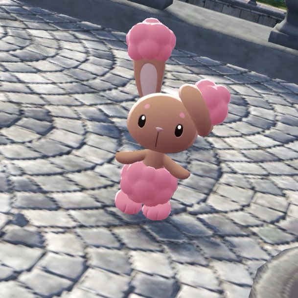 昨日始めたポケモンZAで色違いのミミロルでた🐰