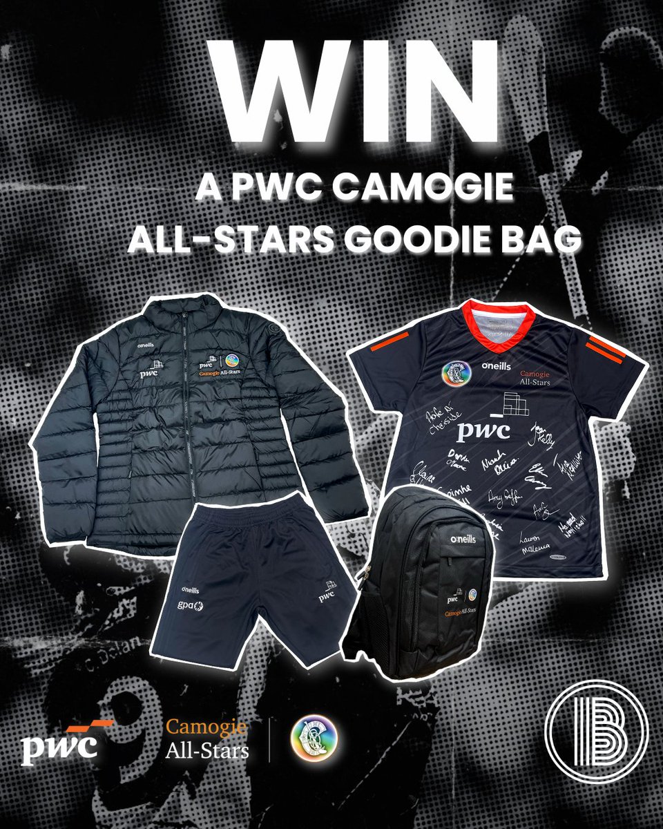 Ready to Celebrate the #PwCCamogieAllStars? ⭐

We're teaming up with <a href="/PwCIreland/">PwC Ireland</a>  to give away two exclusive PwC Camogie All Stars Goodie bags!

To enter:
✅Follow us &amp; <a href="/PwCIreland/">PwC Ireland</a> 
♥️ Like, Comment &amp; Share this post
| <a href="/PwCIreland/">PwC Ireland</a>  #PwCCamogieAllStars