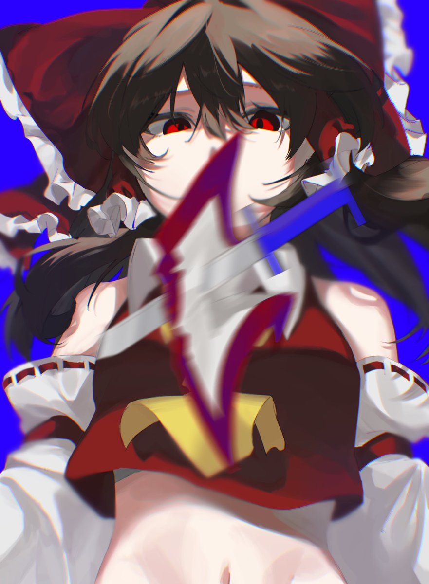 間一髪 #イラスト #東方Project #博麗霊夢