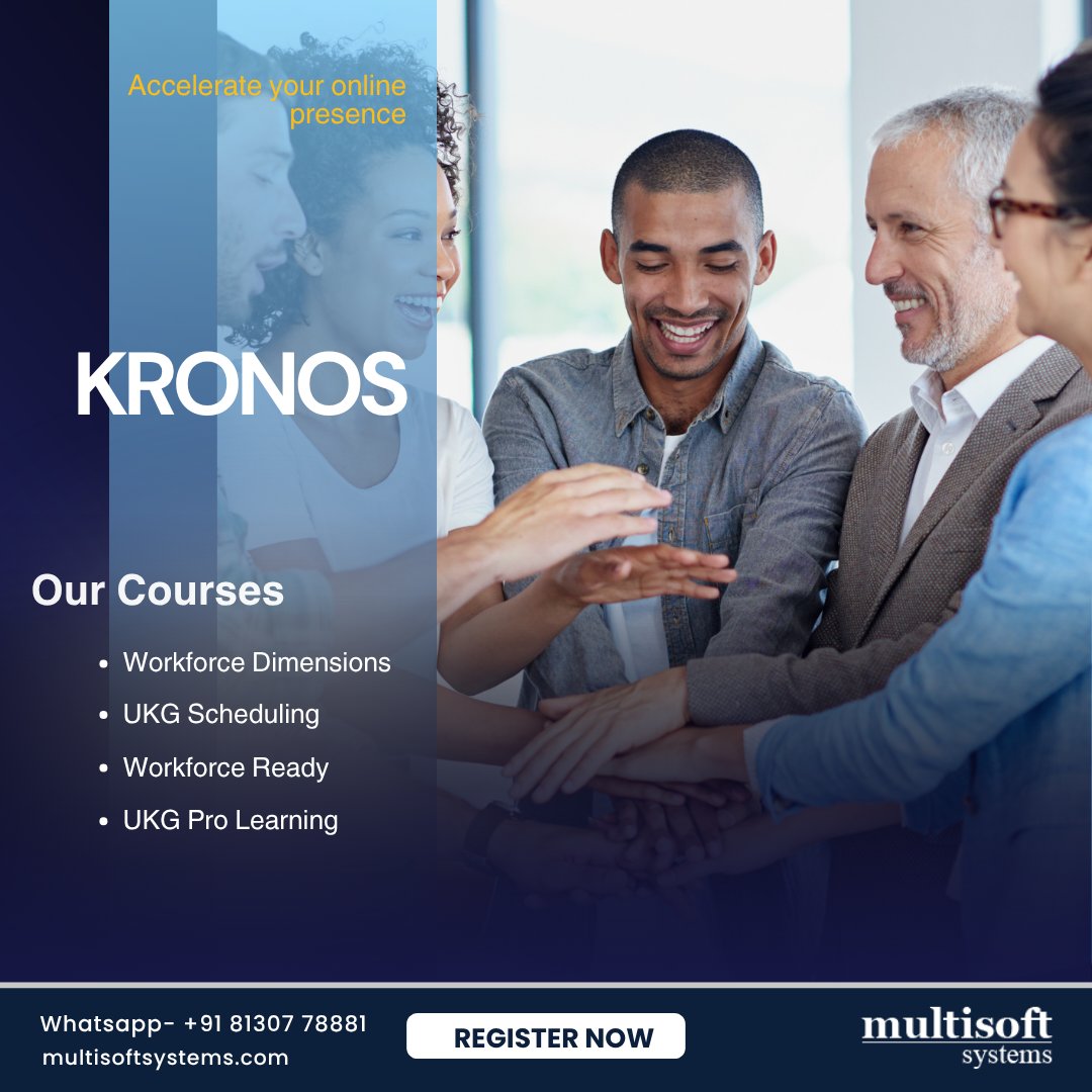 Multisoftsys's tweet image. ⏱️ Master Workforce Management with Kronos UKG!

🎯 What you’ll learn:
✔ UKG Dimensions &amp;amp; Workforce Central
✔ Scheduling, Forecasting &amp;amp; Timekeeping

multisoftsystems.com/cloud-computin…

#KronosTraining #UKGTraining #KronosUKG #WorkforceManagement #UKGDimensions #UKGWorkforceCentral