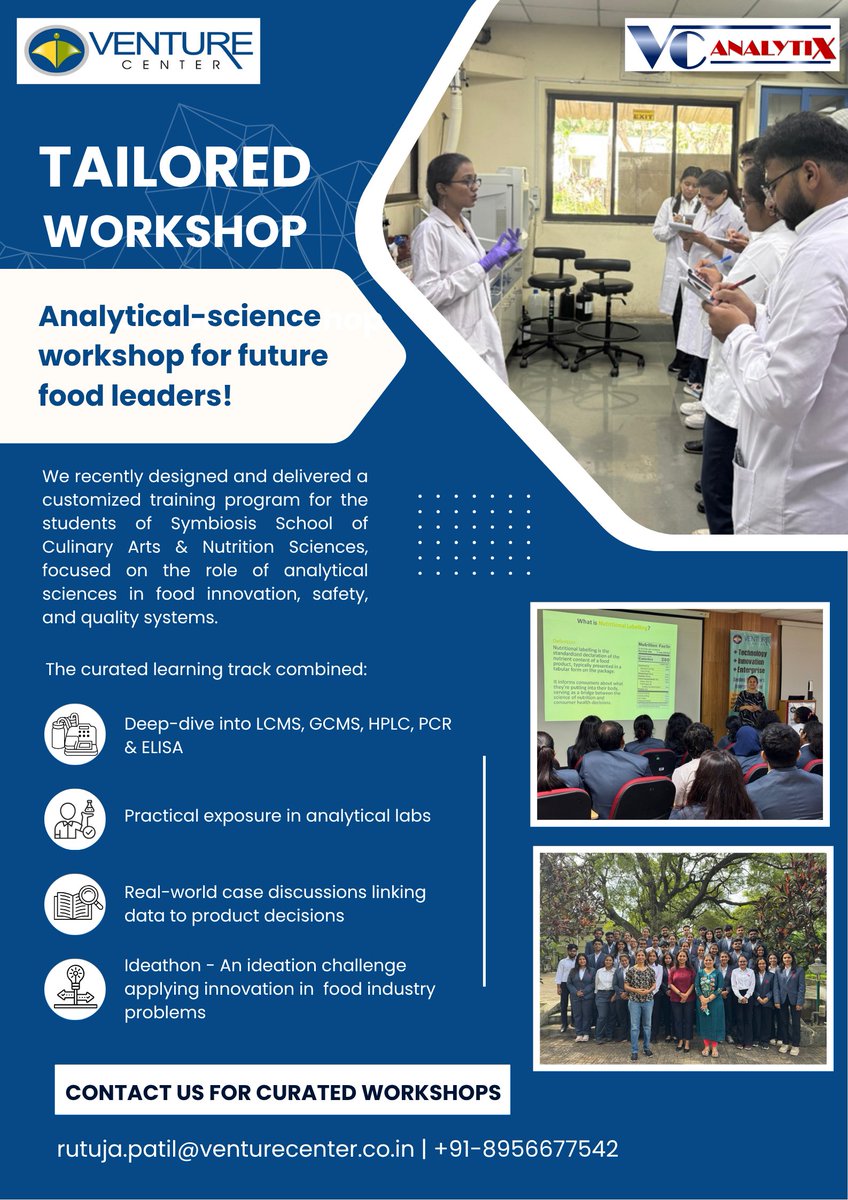 Venture Center Analytical Services tweet media