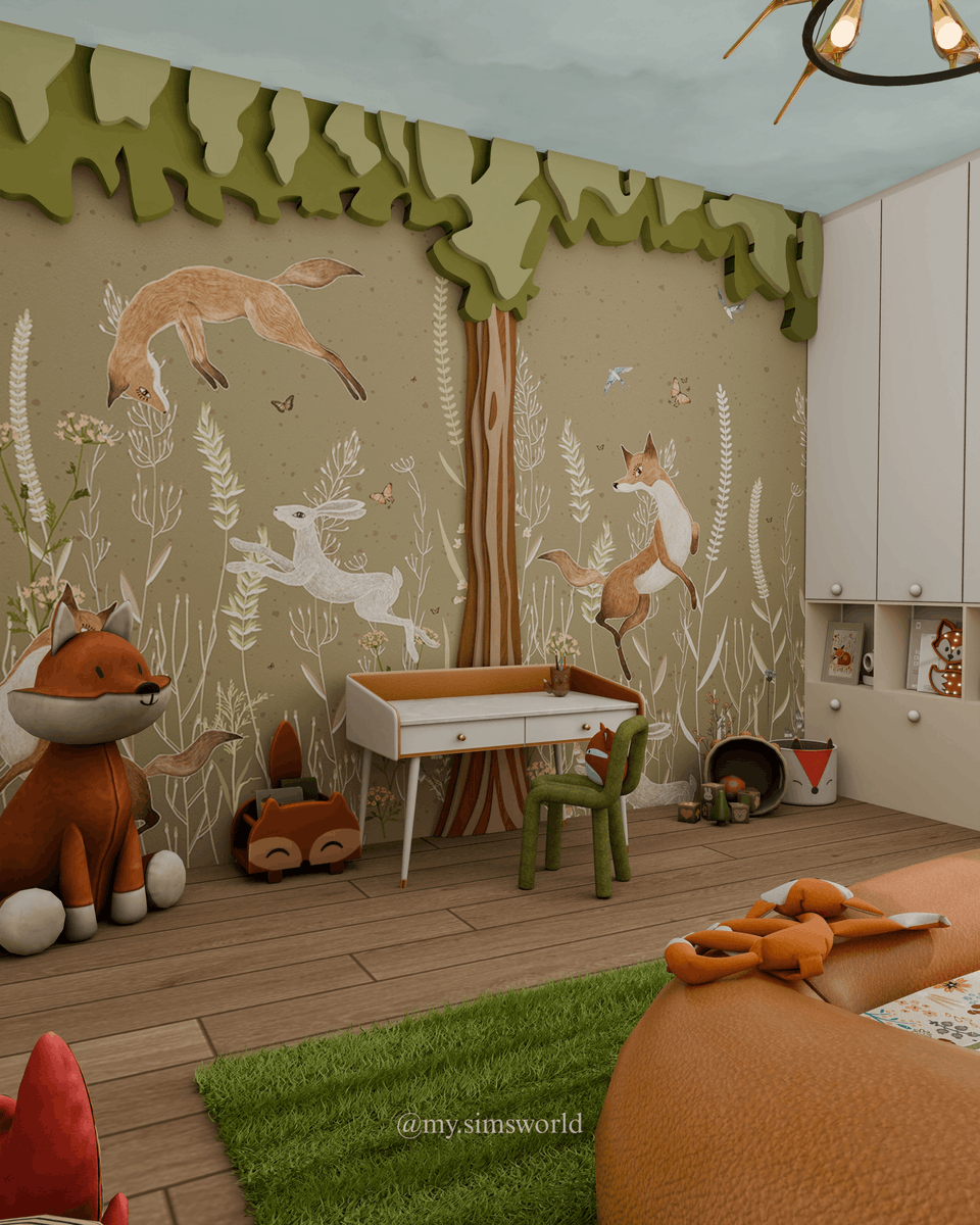 Fink Kids Room Blender Scene 🦊🧡
Link in bio!!

-------------------
#blender #blendercommunity #Blender3D #blenderrender #blenderscene #decor #decoration #design #interior #interiordesign #kidsroom #fox #foxtheme #Fink #Autumn #AutumnVibes