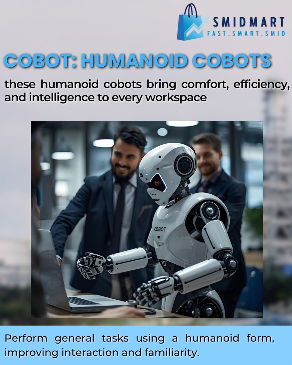 smidmart90240's tweet image. Familiar Form.Extraordinary Function
Humanoid Collaborative Robots (Cobots) are built to perform human- sized tasks with precision
know more:zurl.co/eXHgS 
#HumanoidCobot#SmartAutomation#HumanRobotCollaboration
#Industry50 #IntelligentMachines #CobotRevolution #smidmart