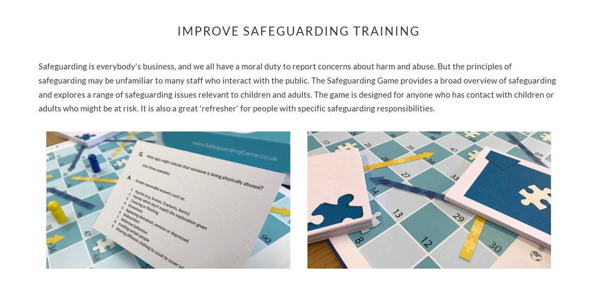 bucksnhslibrary's tweet image. 💫During Safeguarding Adults Week check out some of the great resources available in the library! 📚
Including @FocusGames board games like the Safeguarding Game:
buckshealthcare.nhs.libguides.com/library/boardg…
#BHTLibrary #SafeguardingAdultsWeek #safeguarding