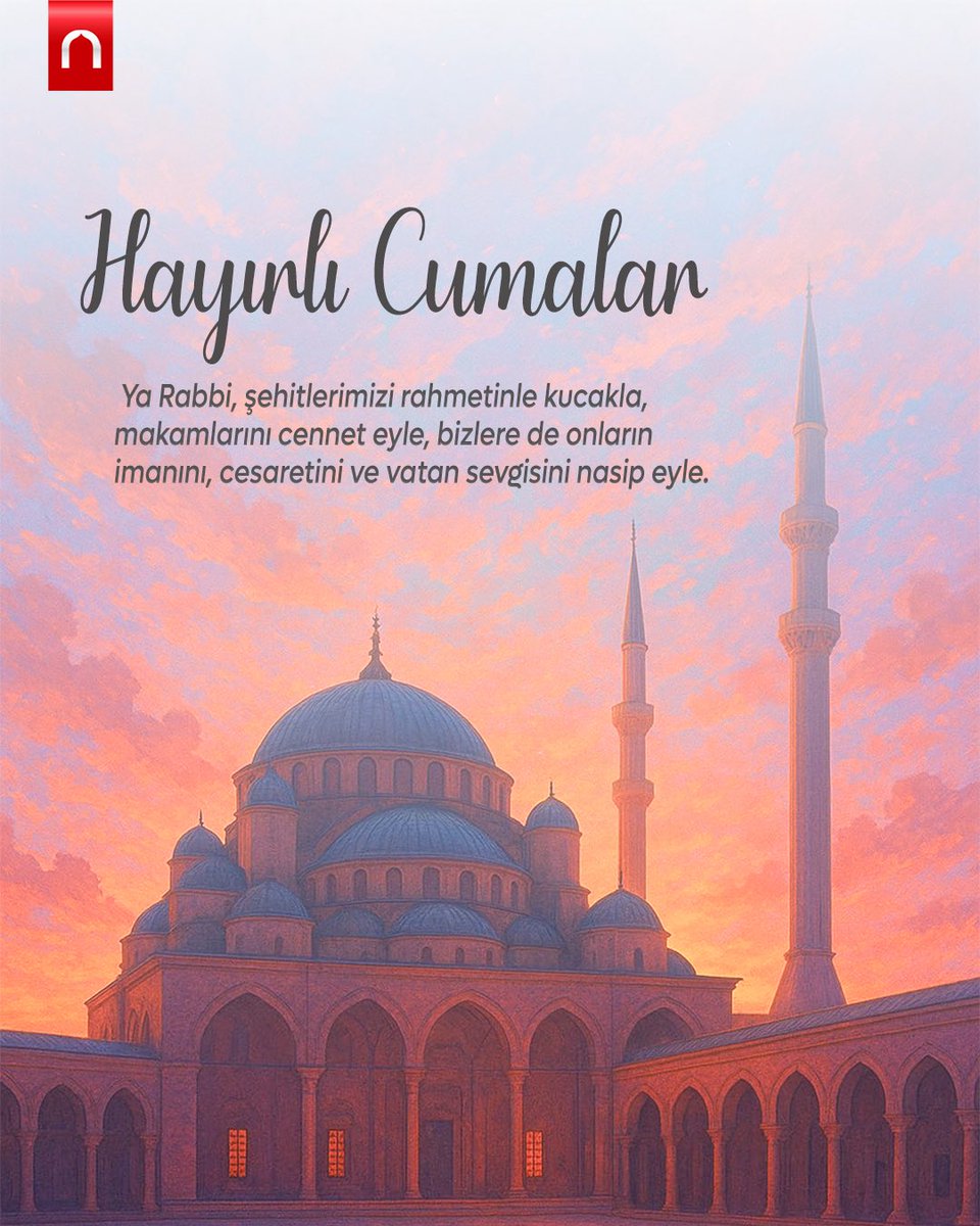 🤲🏻 Cuma duası: Ey Rabbimiz!

Son olarak askeri kargo uçağı ve yangın söndürme uçağıyla birlikte bu vakite kadar vatanımız için can veren şehitlerimizle cennetinde buluşmamızı nasip eyle…

Hayırlı Cumalar 🌹

#hayirlicumalar #cumamesajı #cuma #şehit #vatan #millet #bayrak
