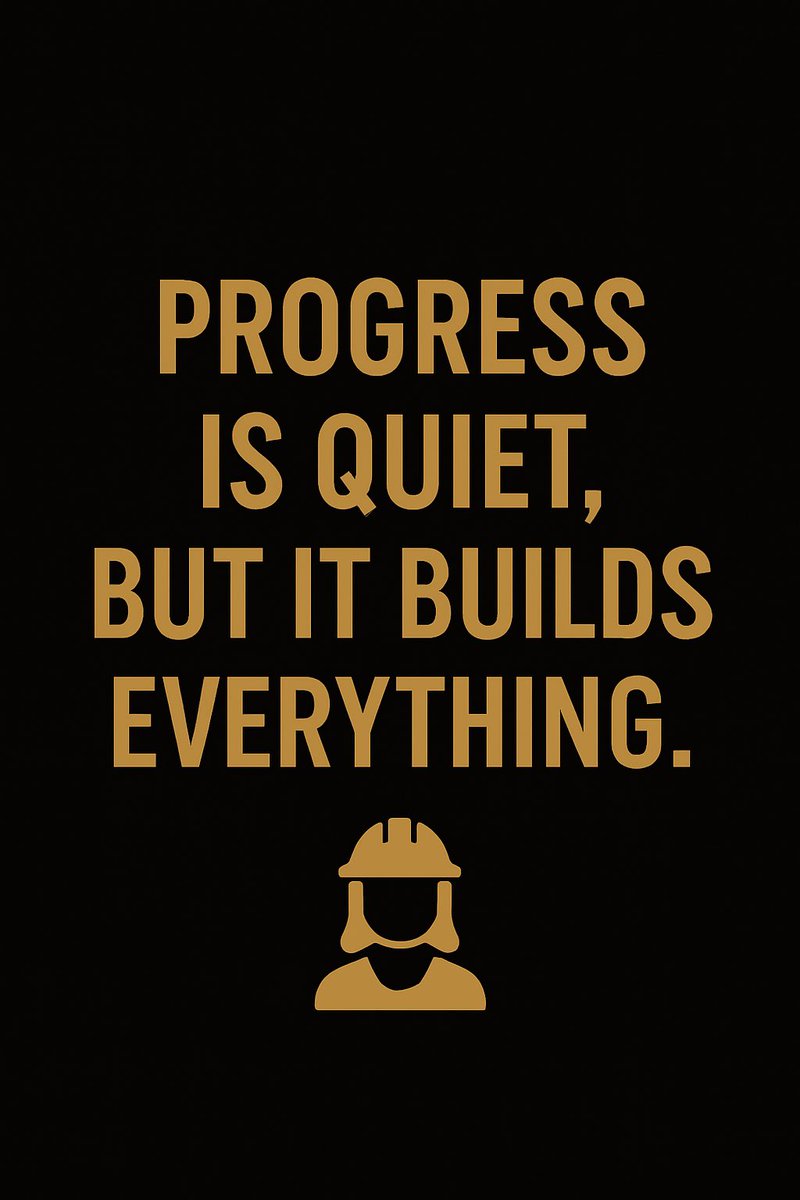 Anny_trip's tweet image. In construction (and in life), progress is rarely loud, it’s in the quiet wins: the tasks ticked off, the lessons learned, the discipline maintained.

Here’s to showing up, learning, and building better- one project, one week at a time.

#FridayThoughts #Growth #QuantitySurveyor