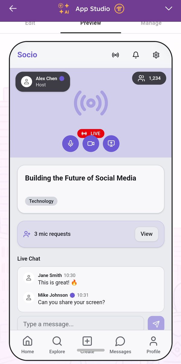 PiNewsZone's tweet image. Rate  this Pi App Studio app built on Pi Network with #NoCode

Just human language. 
Bringing imaginations to reality.