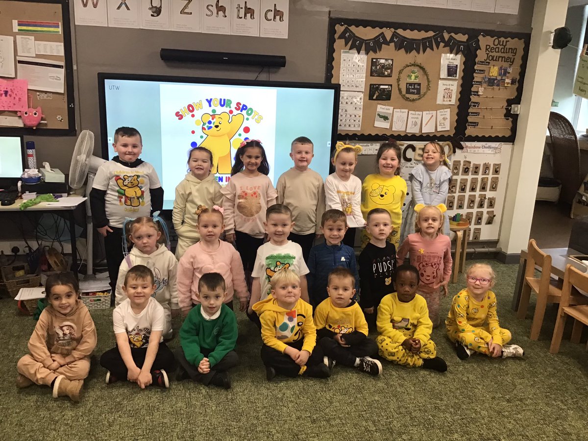 CaldiReception's tweet image. Reception are supporting #BBCChildreninNeed2025 by wearing their Pudsey themed clothes.
@CaldiPrimary @LiftSchools @vianclark @MbroCouncil @nigel_whittle @centre_right_