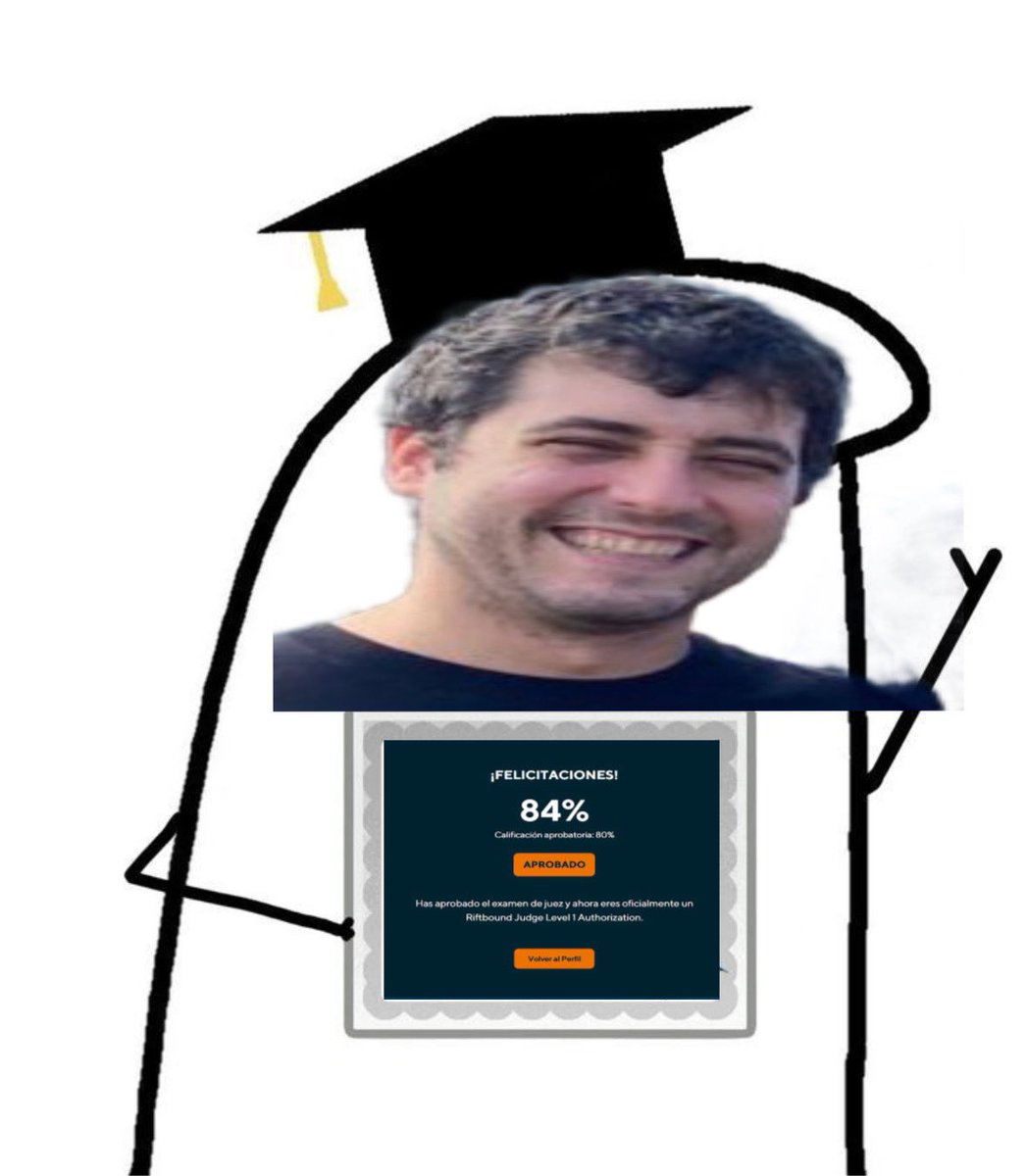 Tenemos un juez en la familia🥹
Oficialmente: 
dudas sobre riftbound <a href="/LemonadeQQ/">Adrià</a> 👍🏼