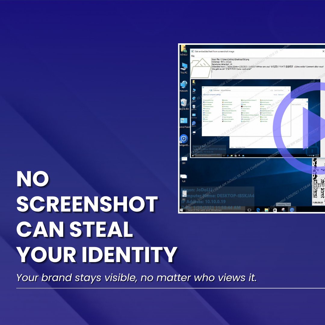 3RInfotech's tweet image. 𝗠𝗮𝗿𝗸 𝘆𝗼𝘂𝗿 𝘀𝗰𝗿𝗲𝗲𝗻, 𝗸𝗲𝗲𝗽 𝗰𝗼𝗻𝘁𝗿𝗼𝗹. 

With xSecuritas, every screenshot, share, or repost traces back to you. Protect your identity, creativity &amp;amp; ownership in a fast-moving world.

#3RInfotech #DigitalWatermarking #ScreenShield