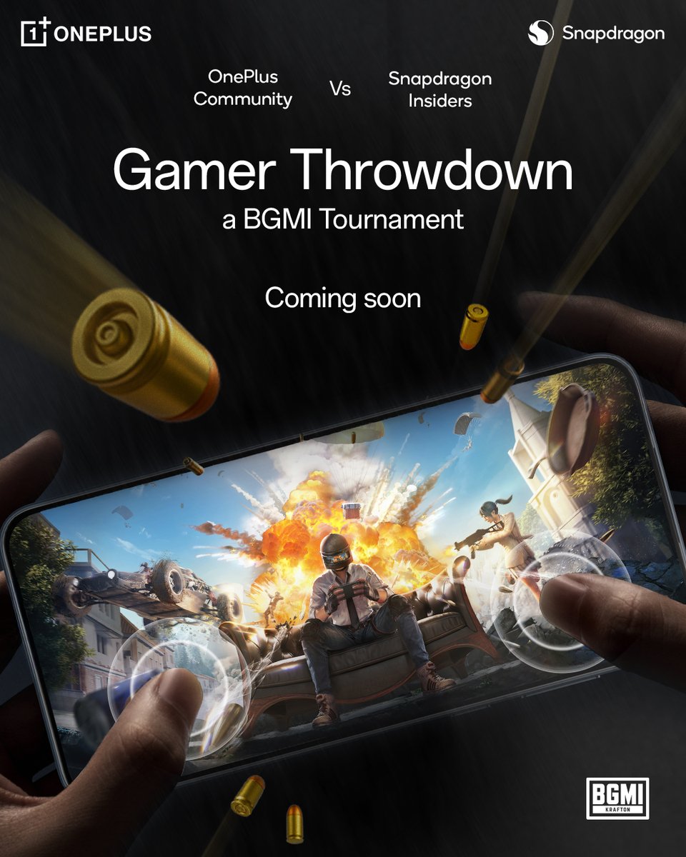 Snapdragon_IN's tweet image. Snapdragon Insiders, it’s game time!

We’re hosting an exclusive BGMI tournament: Gamer Throwdown – Snapdragon Insiders vs @OnePlus_IN Community!

This is your moment to represent Team Snapdragon. Qualify online, dominate the LAN Grand Finale in Mumbai, and seize the champion’s…