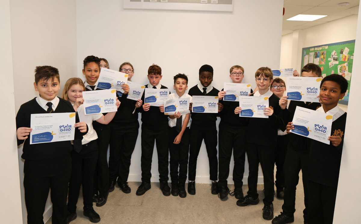 💙 Celebrating our amazing Year 7s this Anti-Bullying Week!

Students received their <a href="/ABAonline/">Anti-Bullying Alliance #AntiBullyingWeek</a> certificates earlier this week for promoting #ThePowerOfGood across our school.
