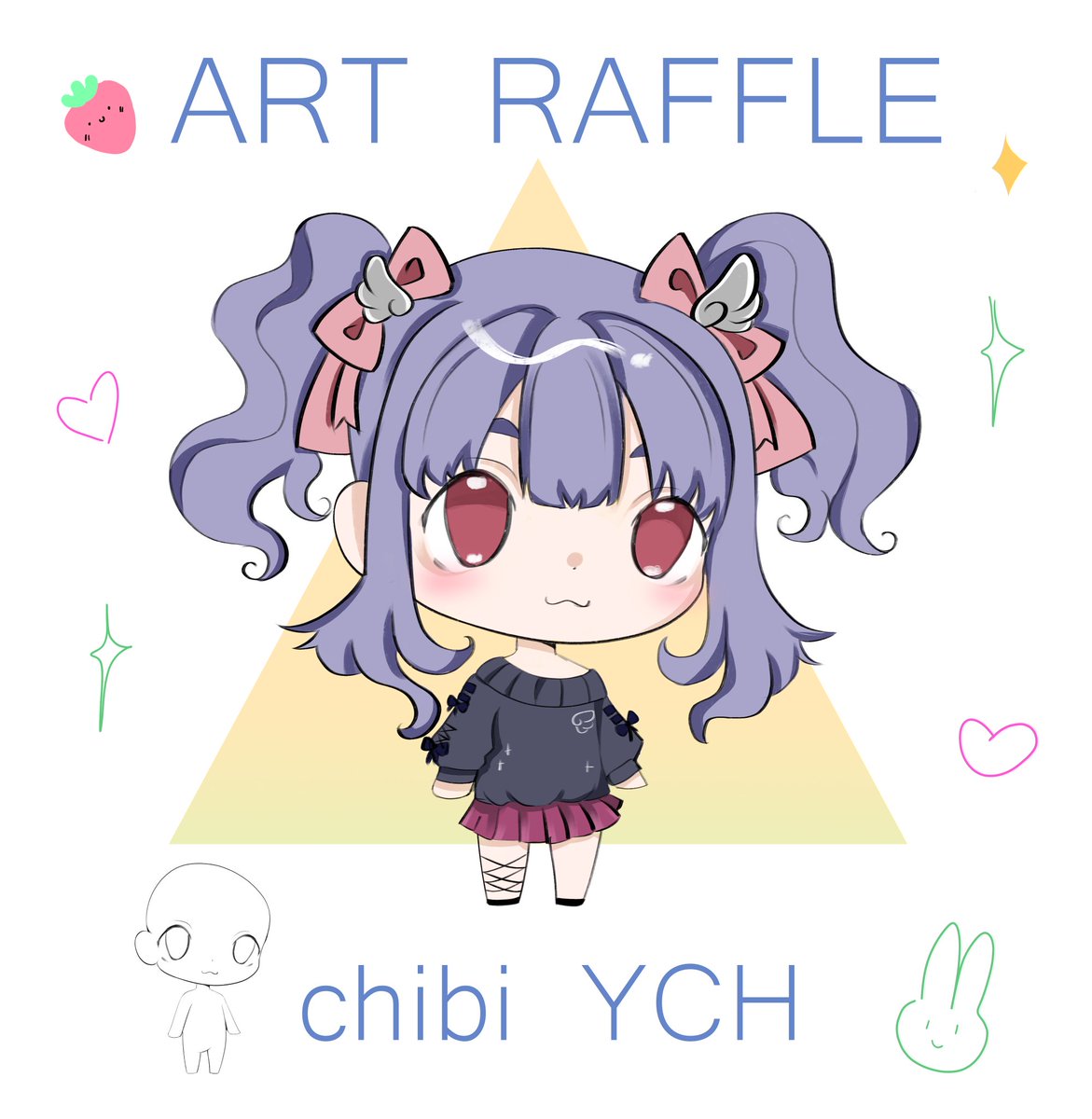 ArtemiVt's tweet image. CHIBI ART RAFFLE !
TRYING TO REACH 200 FOLLOWERS 🩵

one lucky winner can get a free full body ych chibi 

TO ENTER :
◇follow, like and RT
◇drob your oc
◇Most get more then 20 retweets

Ends : November 20

#Artraffle #Giveaway #YCH
