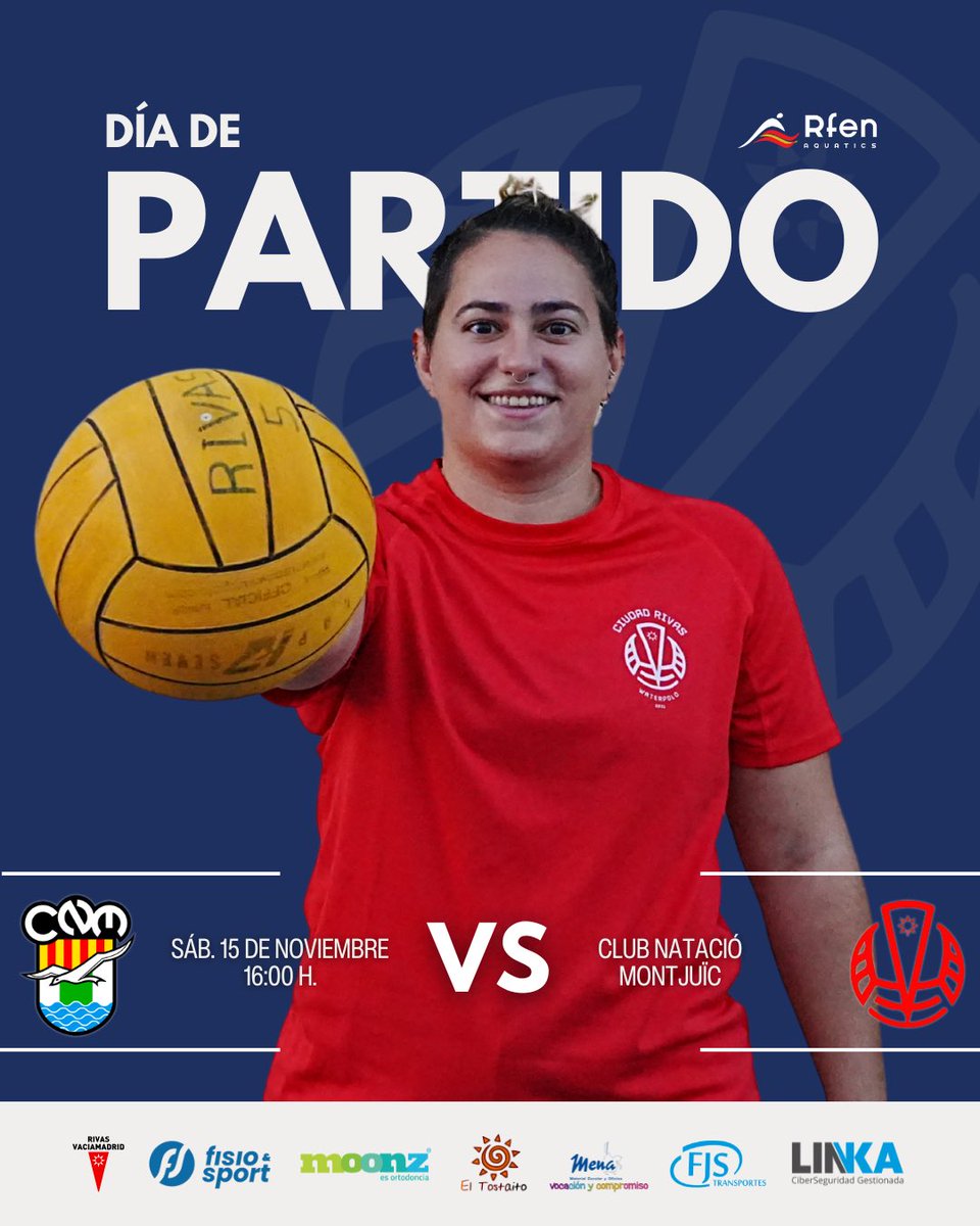 Vuelta a Barcelona 🚆

Las absolutas vuelven a viajar este finde. Esta vez, se enfrentan al <a href="/CnmontjuicF/">CNMontjuic Femenino 🤽‍♀️🤽🏿‍♀️</a> 

¡Vamos, chicas! 💪

#momentowaterpolocdr #waterpolo #123Rivasss | @madrid @rfen_oficial <a href="/fmn_oficial/">FMN</a> <a href="/AytoRivas/">Ayuntamiento de Rivas Vaciamadrid</a> <a href="/rivasactual/">RIVAS ACTUAL</a> <a href="/radiociguena/">radiociguena</a>