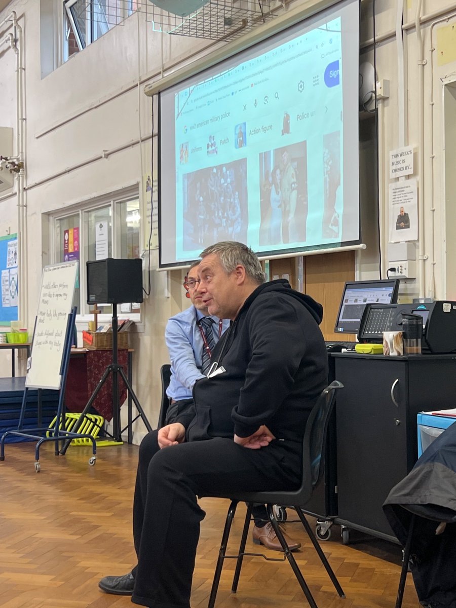 Year 6 had the pleasure of Murray Edward’s tell the tales of his father’s experience as a child during WW2. Some fantastic stories with props that the children enjoyed trying on