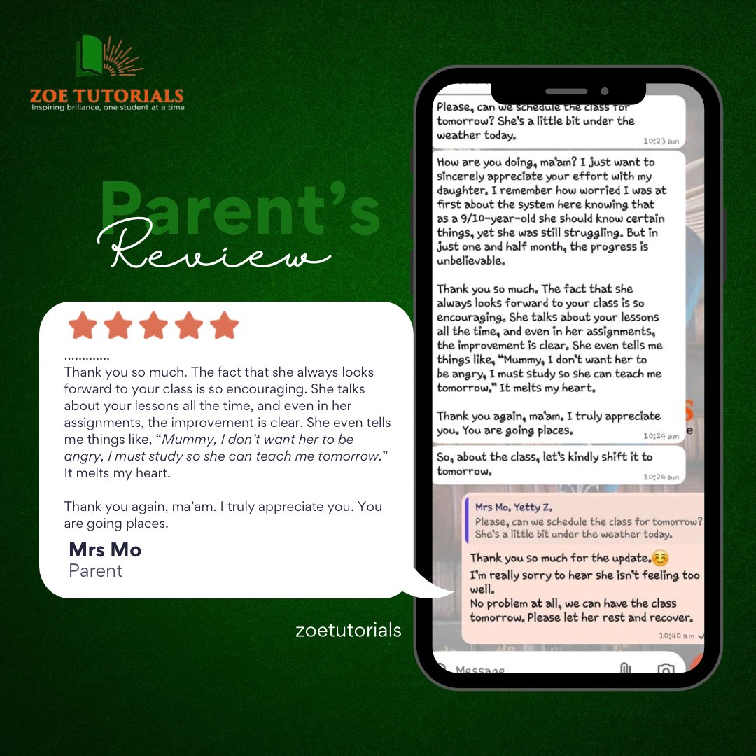 zoetutorials25_'s tweet image. A review from a parent that reminds us why we’re here. 
We bring life, excitement, and confidence into every child’s learning journey and it’s moments like this that make it all worthwhile!
#learningreview #onlinetutoring #onlinetutor #teachfromhome #zoetutorials