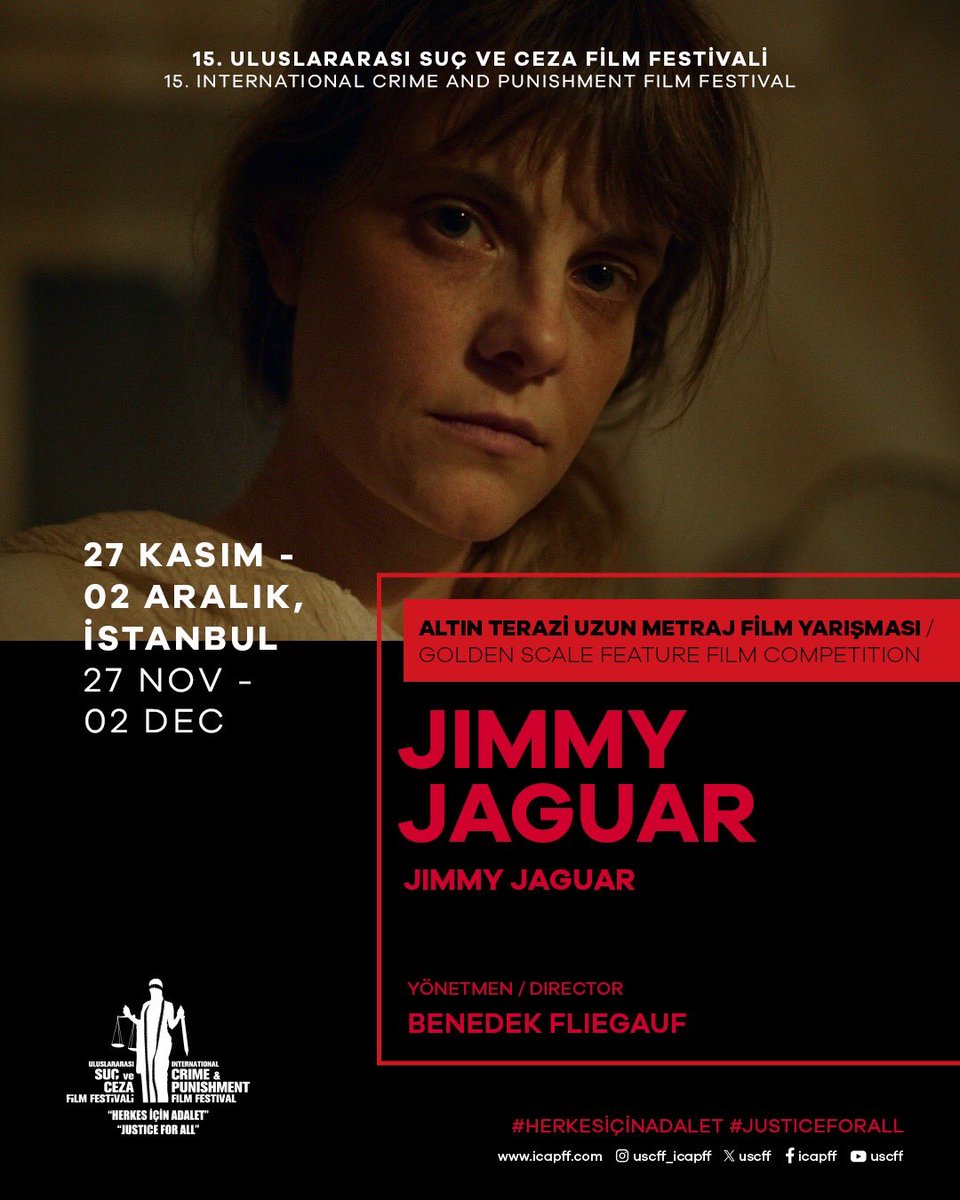 Karlovy Vary Film Festivali’nde yarışan Jimmy Jaguar yönetmen  Benedek Fliegauf’un sofistike sinema anlayışının yeni, çarpıcı ve çok katmanlı bir örneği. Filme adını veren Jimmy Jaguar, eski bir Macar çocuk şarkısında geçen, insanları ele geçiren ve suç işlemeye yönelten bir tür