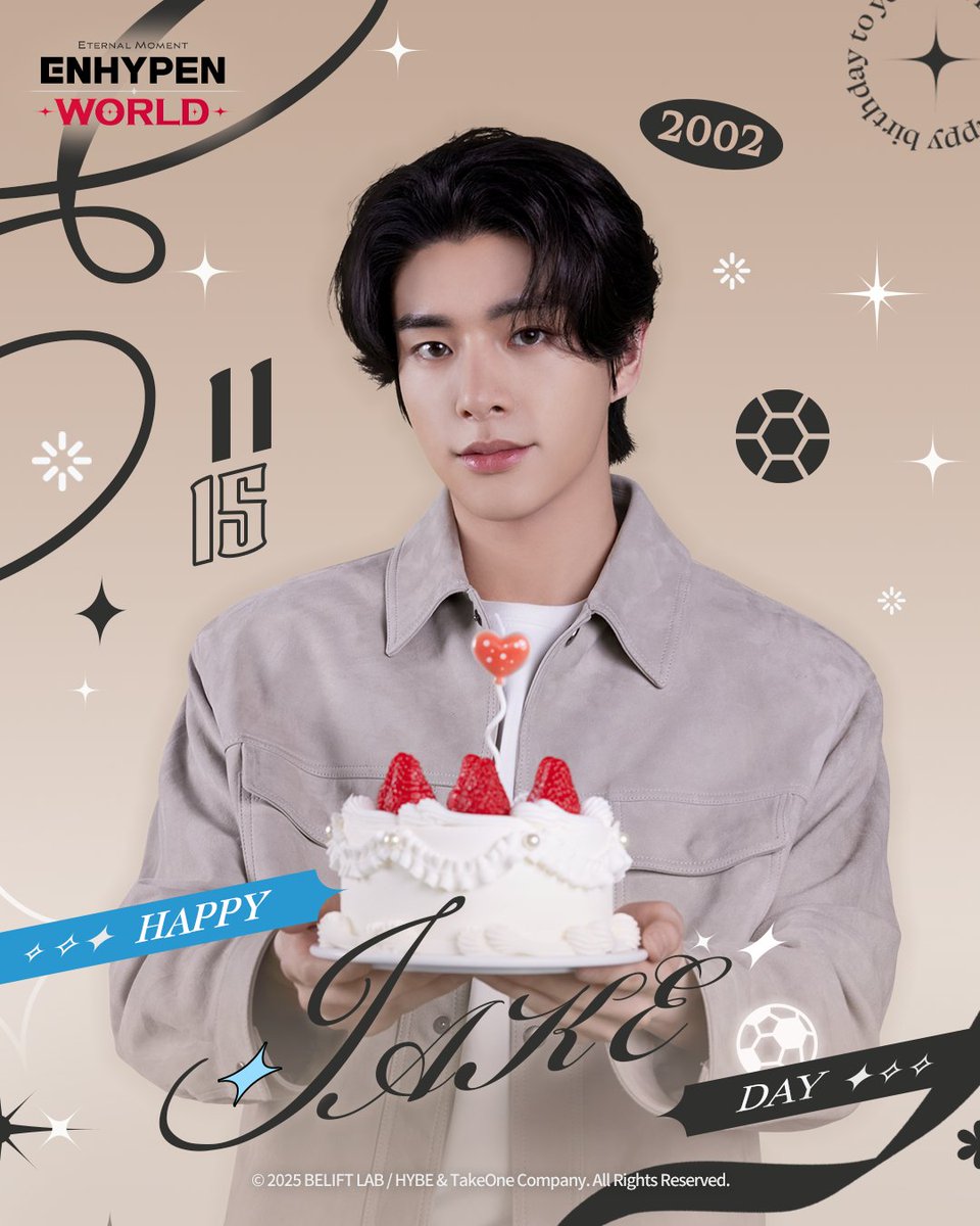 JAKE、誕生日おめでとう！ 🎂2025.11.15🎂 🎫クーポンコード