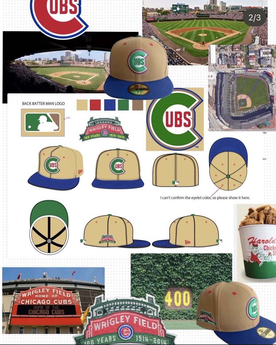 JFG “HAROLDS” CUBS INSPITED BY HAROLDS CHICKEN AND WRIGLEY FEILD
