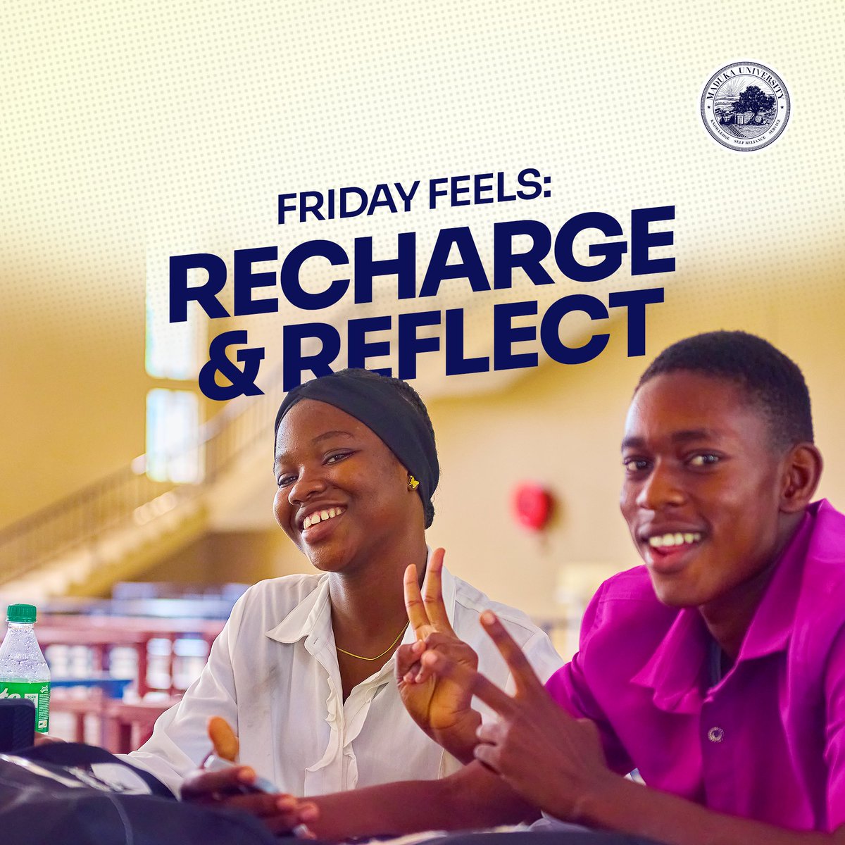 madukauning's tweet photo. Take time to recharge: share your favourite study-spot photo or snap with mates, and
tell us what you’re proud about this week.

Tag us on your page and leave a comment.

#FunFactFriday #CampusVibe #MadukaUniversity #KnowledgeForSelfReliance https://t.co/borTNvxfgh