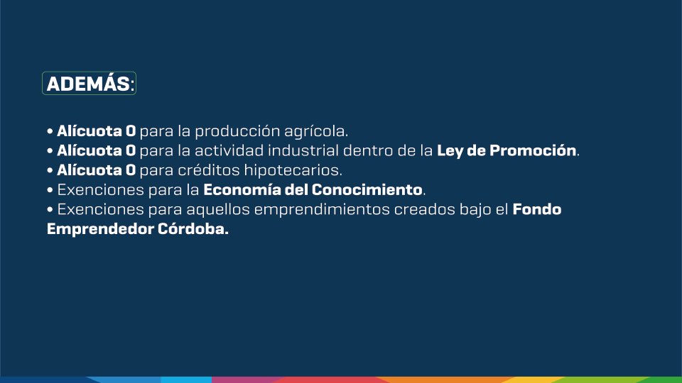 Los cordobeses vienen haciendo un esfuerzo inmenso: ajustan gastos, sostienen sus negocios, trabajan y producen sin bajar los brazos. Ese sacrificio nos inspira y nos obliga.

Tomando la previsión del Gobierno Nacional de un crecimiento del 6% para 2026, apostamos a ese horizonte
