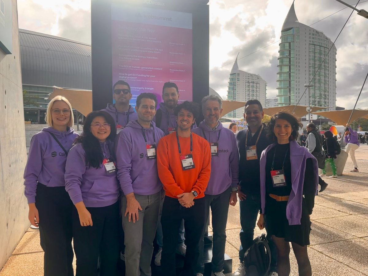 Contentstack's tweet image. That&apos;s a wrap on @WebSummit Lisbon! From leading conversations on stage to connecting with all of you on the floor, the Contentstack team had an incredible week.