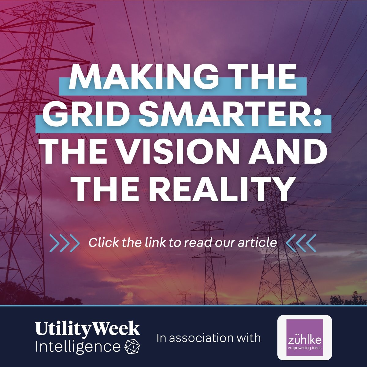 UtilityWeek's tweet image. The vision: a smarter, data-led grid that delivers a resilient, sustainable energy system.
The reality: the UK’s oldest network is still catching up digitally.
Our new report with Zühlke explains where we stand and what must change.
👉 READ NOW: bit.ly/3LSspbL