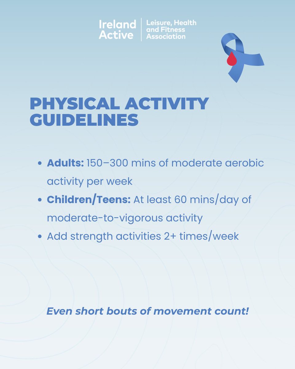 irelandactive's tweet image. 𝙏𝙤𝙙𝙖𝙮 𝙞𝙨 𝙒𝙤𝙧𝙡𝙙 𝘿𝙞𝙖𝙗𝙚𝙩𝙚𝙨 𝘿𝙖𝙮

Regular physical activity can reduce your risk of type 2 diabetes by up to 42%, and it’s vital for managing the condition too.

Let’s move more, live better.

#WorldDiabetesDay #IrelandActive #PhysicalActivity
