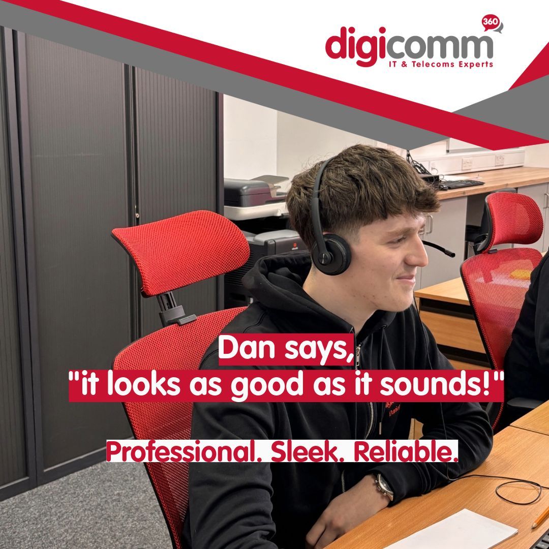 Professional. Sleek. Reliable.
Our headsets don’t just sound great — they complete your professional setup. Take it from Dan! 
Because first impressions matter, even on a call.
✨ Browse the collection: digicomm360.com/telephone-head…
#Digicomm360 #TeamsReady #HybridWork
