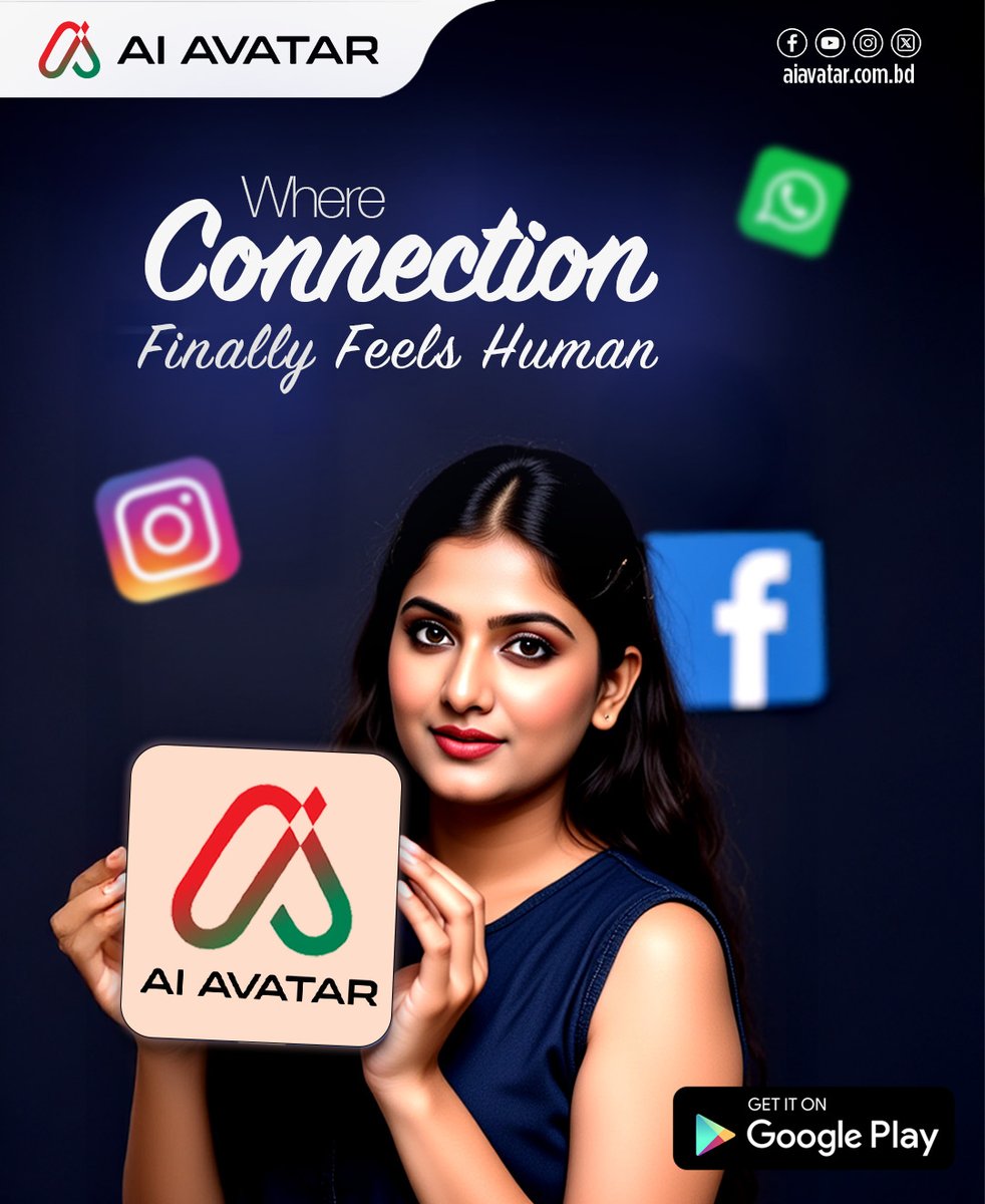aiavatarbdltd's tweet image. In a digital world full of messages and notifications, real connection often gets lost
Ai Avatar brings that human touch back by making conversations feel natural, thoughtful, and genuinely supportive

Where connection finally feels human

#AIAvatarBangladesh #SmartConversations…