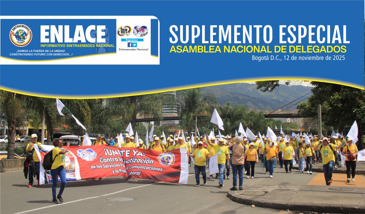 #suplemento #asamblea 
Separata especial Asamblea Nacional de Delegados
sintraemsdes.org/noticias/separ…
sintraemsdes.org
#sintraemsdesnosune