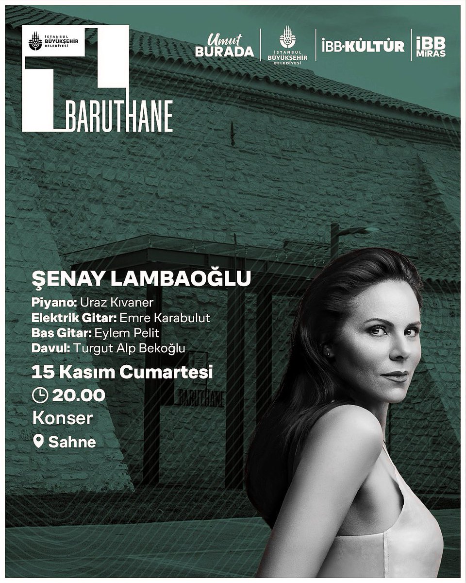 Yarın akşam Ataköy İbb Baruthane sahnesindeyiz. Tüm müzikseverleri bekliyoruz 💫 <a href="/ibb_kultur/">İBB Kültür</a>