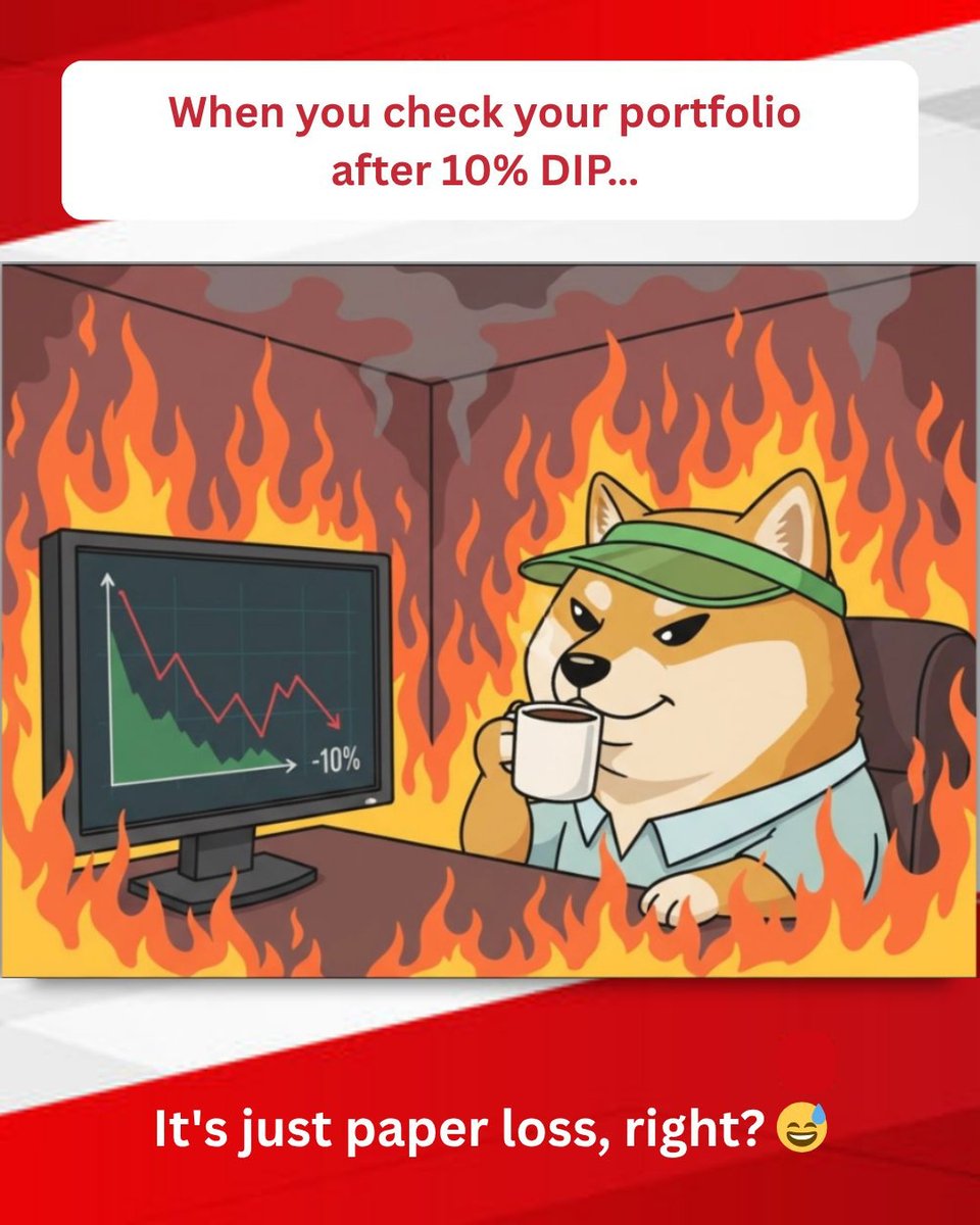 capex_en's tweet image. We&apos;ve all been there. When the portfolio dips, the panic sets in. 😅
Are you holding strong or selling out?

Trading is risky. Please ensure you understand the risks involved.

#StockTrading #InvestingHumor #StockMarketMemes #CAPEX #TradeSmart #FinancialEducation #InvestingLife