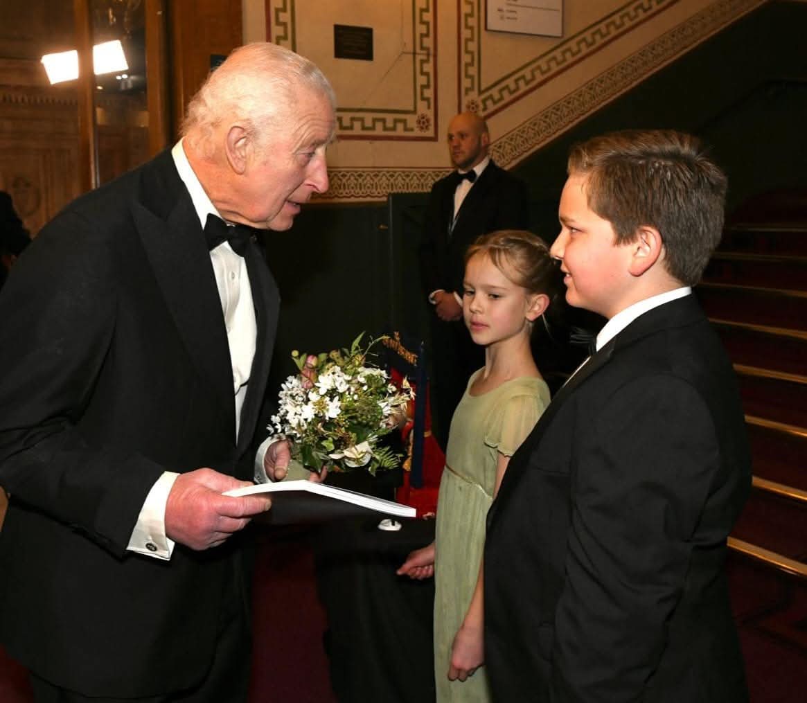 RoyalVariety's tweet photo. Wishing The King, @RoyalFamily, a splendid #HappyBirthday today! 

His Majesty, Patron of the Royal Variety Charity, is pictured here, arriving for last year's great #RoyalVarietyPerformance.

#Variety4Charity 🎭 https://t.co/Pb7PbN6R22