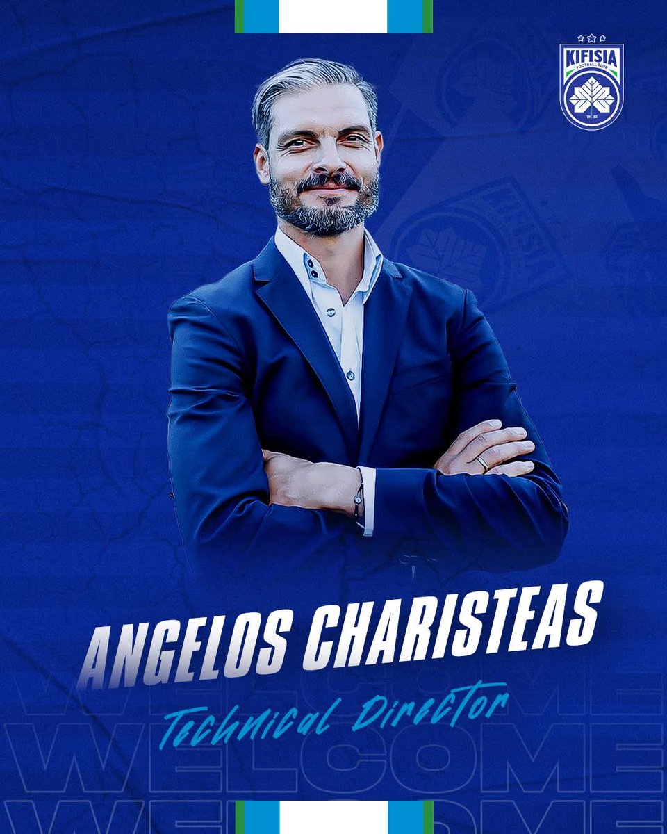Kifisia have officially unveiled Angelos Charisteas as their new Technical Director! ✅️🤝🇬🇷