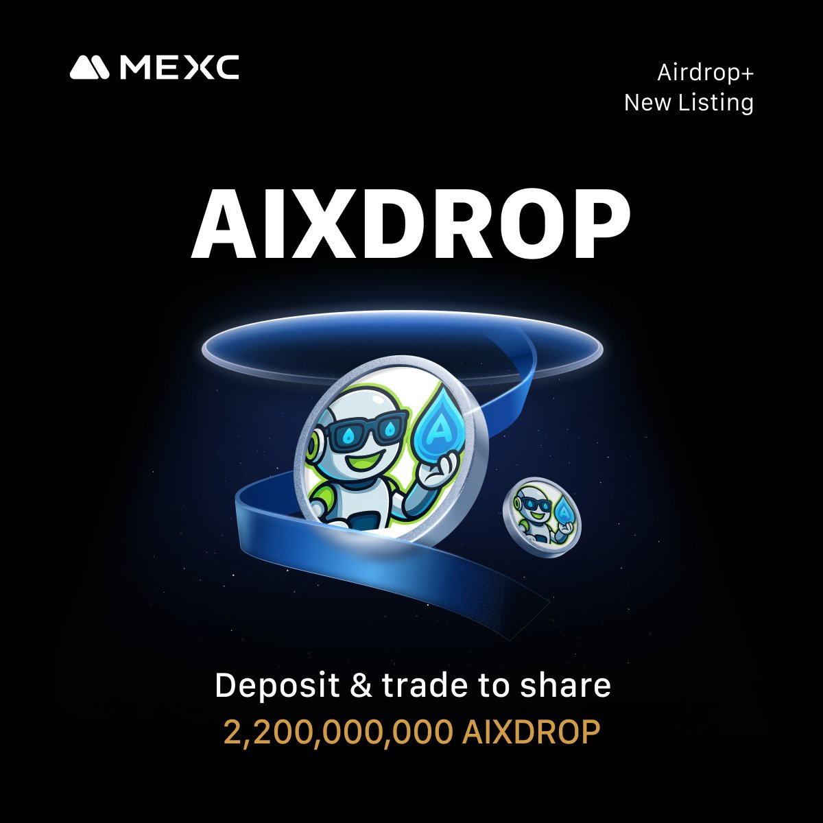 🔔 MEXC New Listing 

‣ $AIXDROP <a href="/AiXovia/">Ai Xovia</a> 
‣ $AIXDROP/USDT Trading: Nov 15, 2025, 15:00 (UTC)
‣ Deposit: Opened

‣ The $AIXDROP Airdrop+ campaign is heating up! Join to share 2,200,000,000 $AIXDROP!

Join Airdrop+:
mexc.com/token-airdrop/…