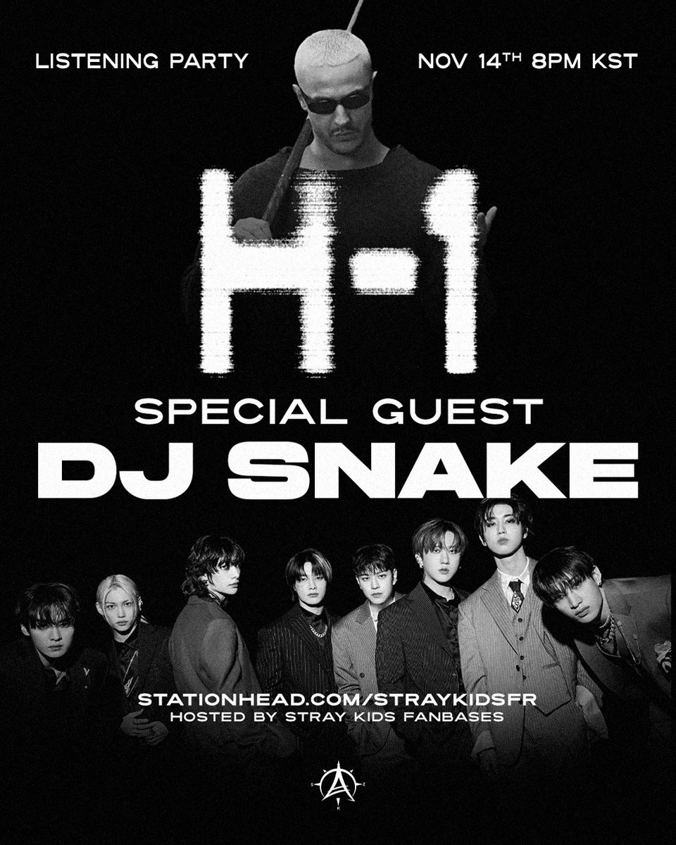 SkzLatamRecords's tweet image. ⌛️LA FIESTA COMIENZA EN 1 HORA

STRAY KIDS FANBASES × DJ SNAKE🔥

¡STAY, No te pierdas esta fiesta con @djsnake como invitado especial! 🐍

🔗 stationhead.com/straykidsfr

#StrayKidsXDJSnake 
#StrayKids #InTheDark
@Stray_Kids