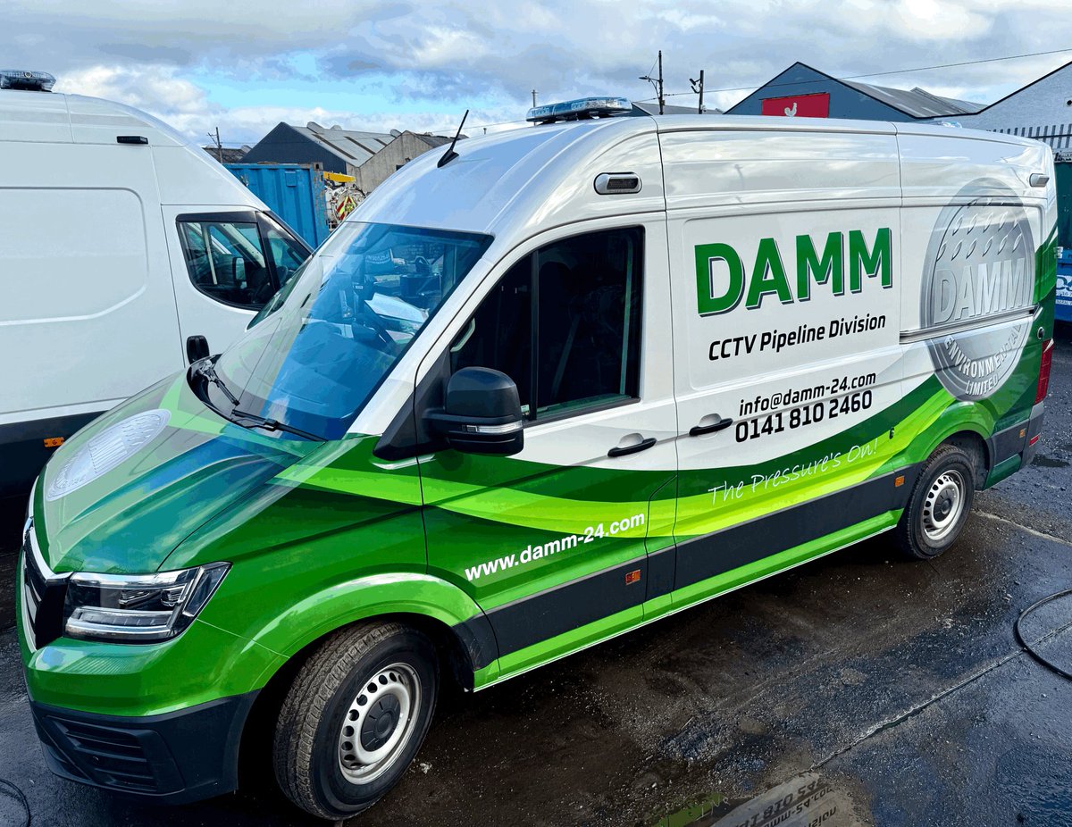 DAMM247's tweet photo. 🚐 Another week, another new addition to the #DAMMEnvironmental fleet! Our new CCTV camera van is on the road — delivering faster, high-def drainage inspections across Scotland.

Need a #CCTVSurvey?
📲 0141 810 2460
📧 info@damm-24.com
#TeamDAMM #DrainageInspection https://t.co/WlvHXmSHIM