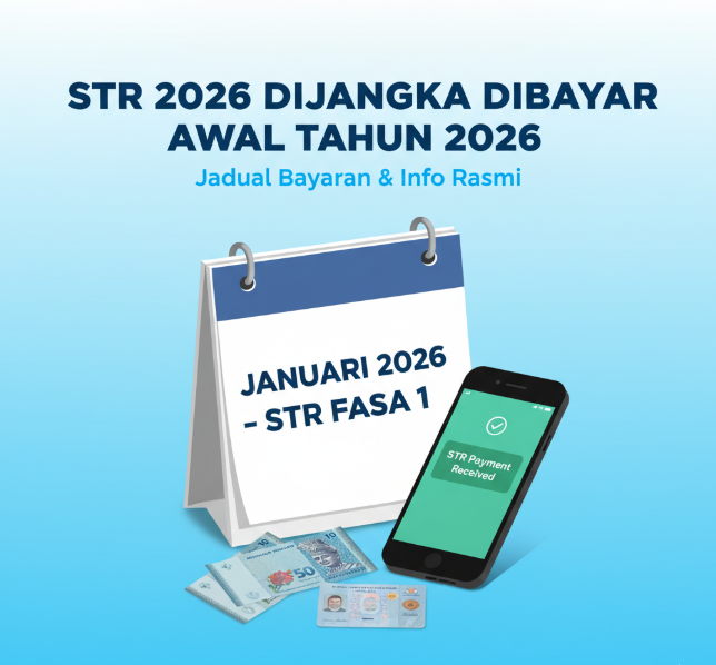 stronline1's tweet photo. STR 2026 dijangka dibayar lebih awal tahun hadapan.
Ketahui jadual bayaran bagi setiap fasa dan kategori penerima yang layak.
Baca di sini:
 https://t.co/n6w1iYfvFF
#STRonlineMY #STR2026 #BantuanKerajaan #SARA2026 https://t.co/NoFfZxawqv