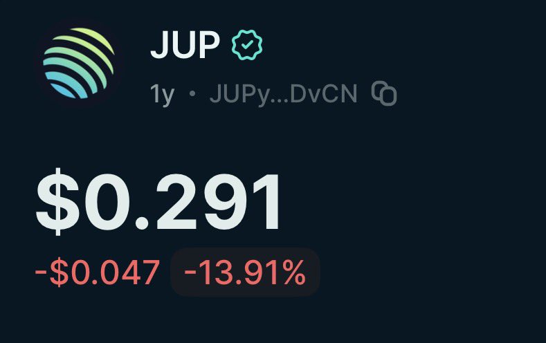 ChittiDinesh's tweet image. Anyone loading $JUP here?

I am aping in, very under valued rn. Get those cheap JUP chips and stack.

NFA .